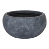 Plantenschaal Arizona Bullet - D42 X H21cm - Donkergrijs -Natur Bloemen Winkel arizona bullet bowl graphite d42h21 plantenschaal 1