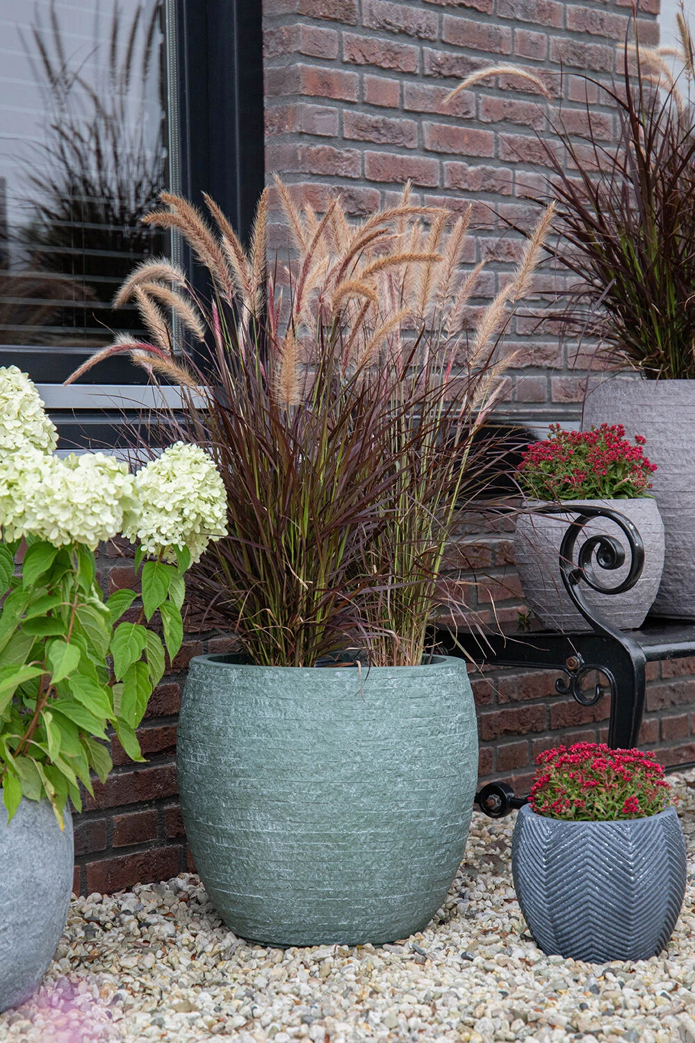 Bloempot Arizona Bullet Cypress Wash - D23 X H20.5cm - Groen 5 Bloempot Arizona Bullet Cypress Wash - D23 X H20.5cm - Groen - Afbeelding 3