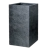 Plantenbak Arizona Cubihi - L28 X B28 X H60cm - Donkergrijs 1 Plantenbak Arizona Cubihi - L28 X B28 X H60cm - Donkergrijs -Natur Bloemen Winkel arizona cubihi graphite w28h60 plantenbak 1 6