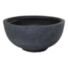Plantenschaal Arizona - D36 X H16.5cm - Donkergrijs 1 Plantenschaal Arizona - D36 X H16.5cm - Donkergrijs -Natur Bloemen Winkel arizona round bowl graphite d36h165 schaal 1 4