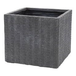 Plantenbak Arkansas Cubi - L34.5 B34.5 X H30cm - Donkergrijs