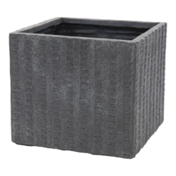 Plantenbak Arkansas Cubi - L55 X B55 X H46cm - Donkergrijs
