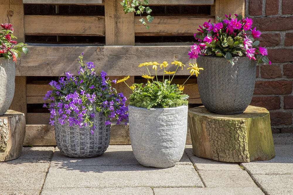 Bloempot Arkansas Egg Washed - D39 X H38cm - Lichtgrijs 5 Bloempot Arkansas Egg Washed - D39 X H38cm - Lichtgrijs - Afbeelding 3