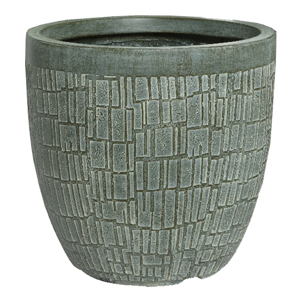 Bloempot Dean - D37 X H35cm - Groen 3 Bloempot Dean - D37 X H35cm - Groen