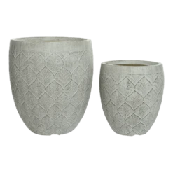 Bloempot Ella - D40 X H43cm - Lichtgrijs 6 Bloempot Ella - D40 X H43cm - Lichtgrijs -Natur Bloemen Winkel bloempot ella d40 x h43cm lichtgrijs bloempot 2