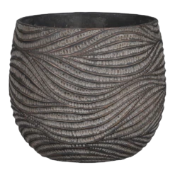 Bloempot Hendrick - D23,5 X H20cm - Bruin