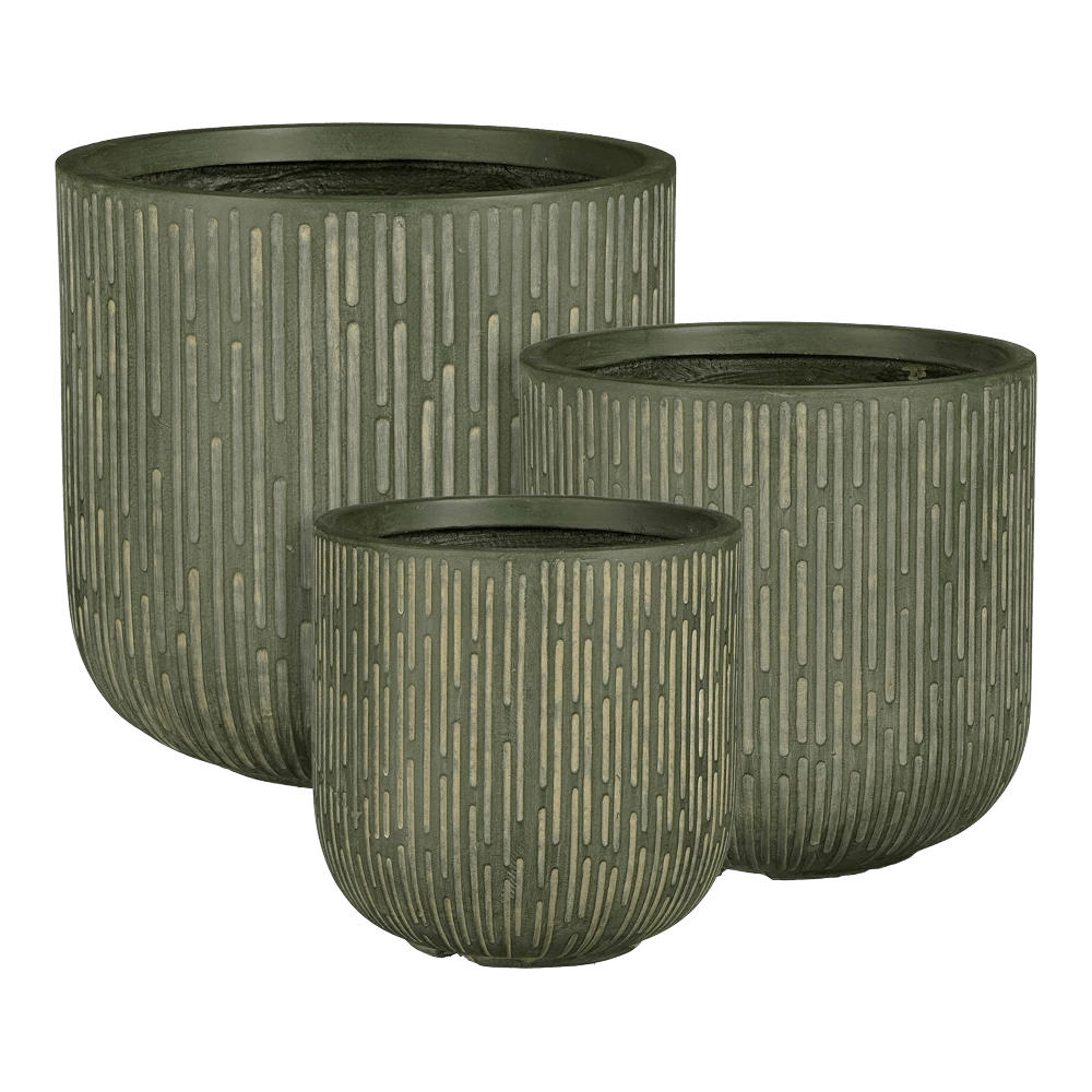 Bloempot Malmo - D31 X H30,5cm - Groen 4 Bloempot Malmo - D31 X H30,5cm - Groen - Afbeelding 2