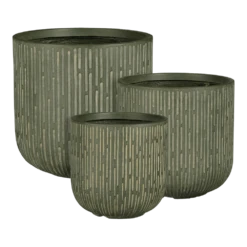 Bloempot Malmo - D26 X H26,5cm - Groen -Natur Bloemen Winkel bloempot malmo groen bloempot 2 2