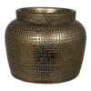Bloempot Marrakesh - D21 X H17cm - Zilver Goud -Natur Bloemen Winkel bloempot marrakesh zilver goud bloempot 1 1