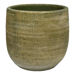 Bloempot Miami - D23 X H21cm - Groen Cement