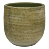 Bloempot Miami - D27 X H25cm - Groen Cement -Natur Bloemen Winkel bloempot miami d27xh25cm groen cement bloempot 1 2