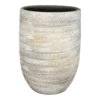 Bloempot Miami Hoog - D29 X H50cm - Grijs -Natur Bloemen Winkel bloempot miami hoog d29xh50cm grijs bloempot 1