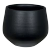 Bloempot Petra - D19 X H16cm - Mat Zwart 1 Bloempot Petra - D19 X H16cm - Mat Zwart -Natur Bloemen Winkel bloempot petra d19xh16cm mat zwart bloempot 1
