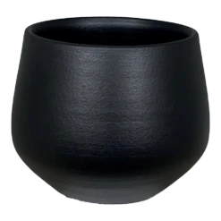 Bloempot Petra - D19 X H16cm - Mat Zwart