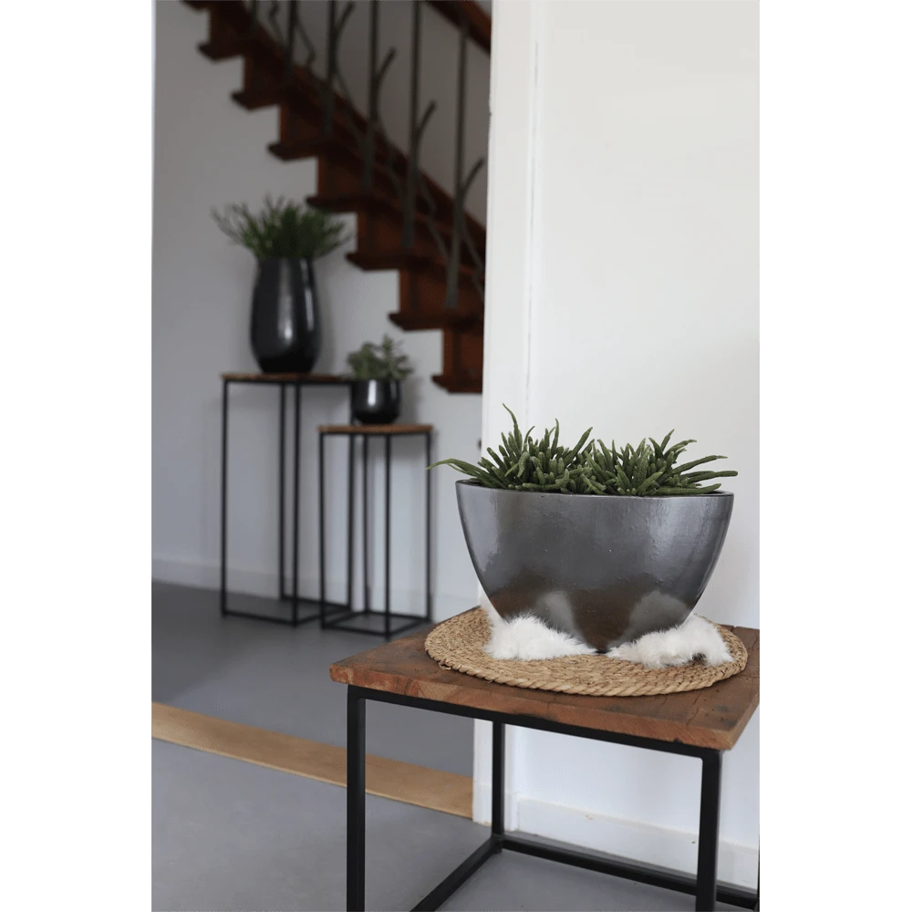 Bloempot Petra - D23 X H20cm - Platinum 5 Bloempot Petra - D23 X H20cm - Platinum - Afbeelding 3