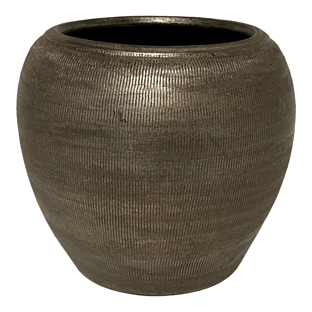 Bloempot Phoenix - D29 X H27cm - Zilver 3 Bloempot Phoenix - D29 X H27cm - Zilver