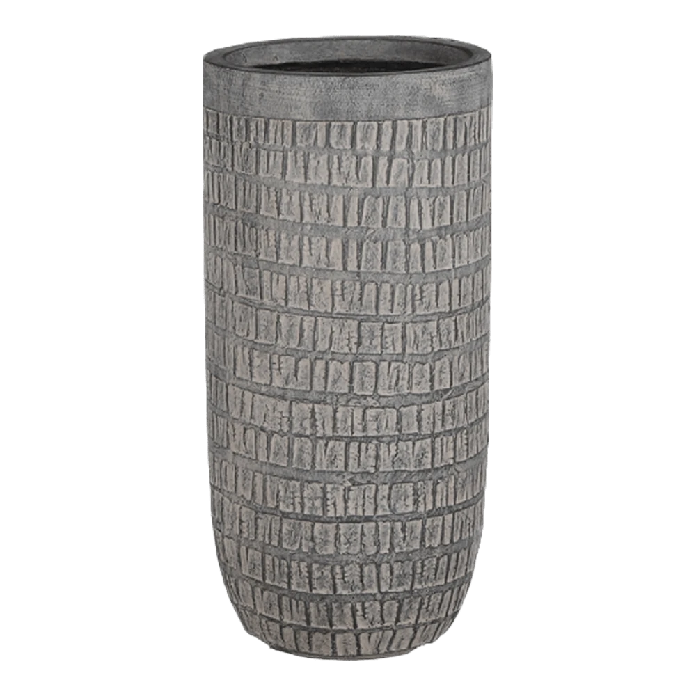 Bloempot Tallinn - D34 X H63,5cm - Zwart-grijs 4 Bloempot Tallinn - D34 X H63,5cm - Zwart-grijs - Afbeelding 2