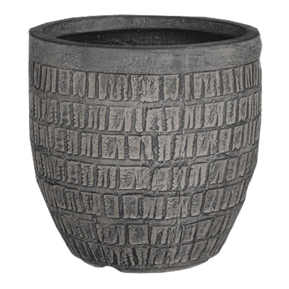 Bloempot Tallinn - D25,5 X H26cm - Zwart-grijs 4 Bloempot Tallinn - D25,5 X H26cm - Zwart-grijs - Afbeelding 2