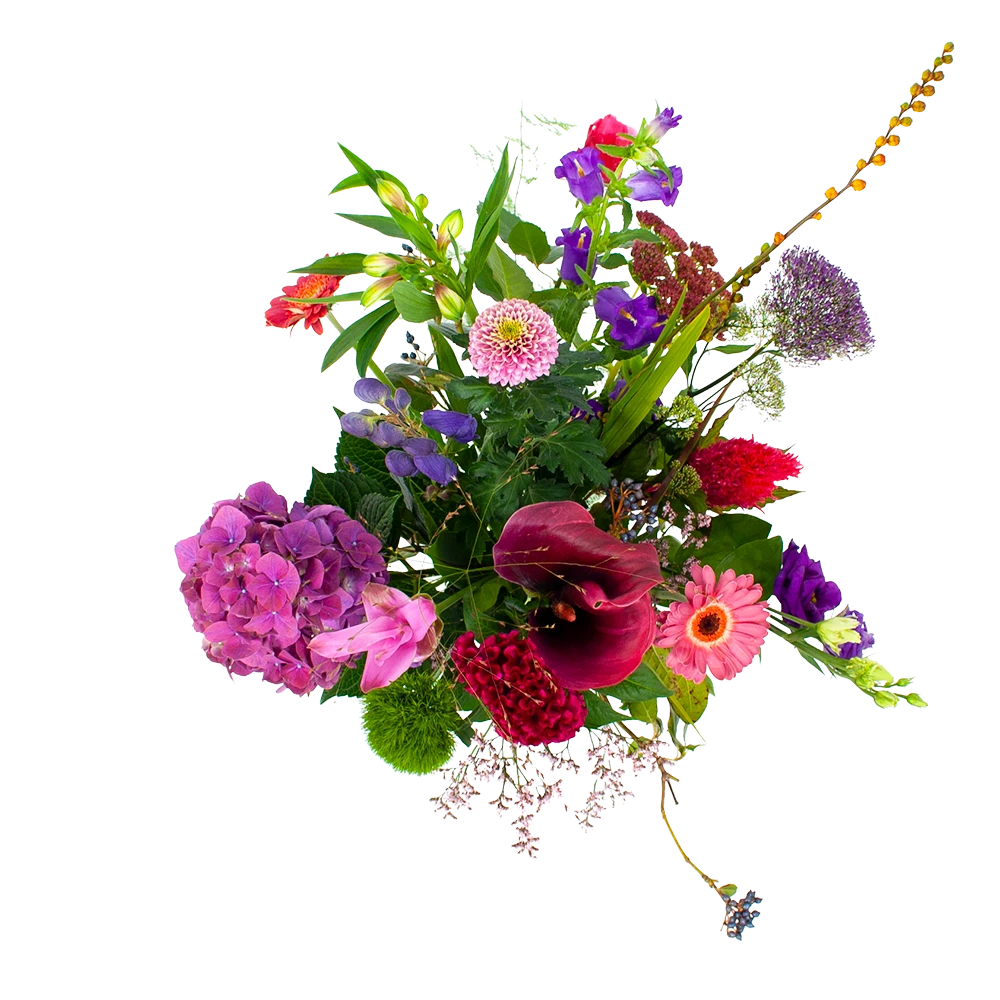 Boeket Paarse Passie Groot 4 Boeket Paarse Passie Groot - Afbeelding 2