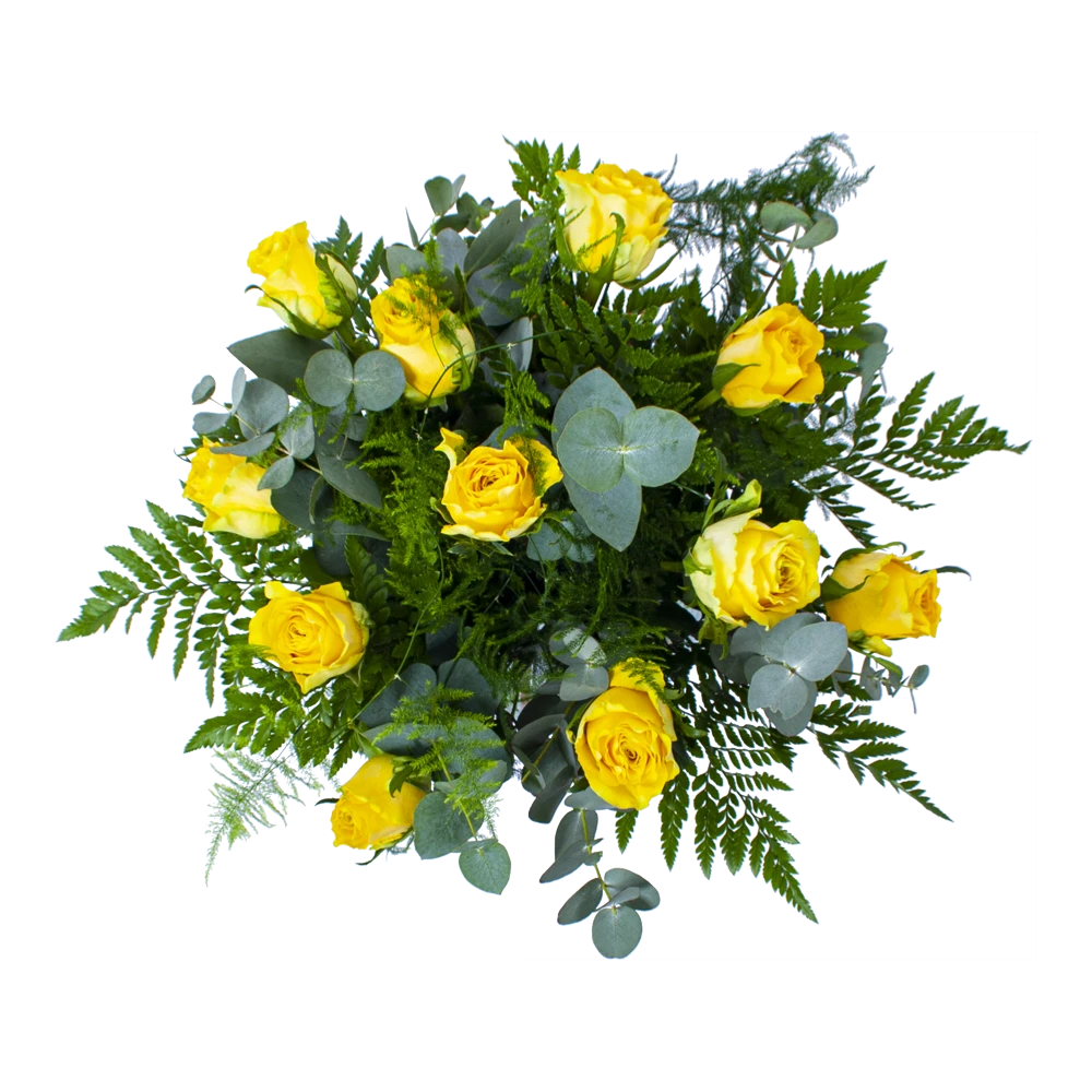 Boeket Rosa Geel Groot 4 Boeket Rosa Geel Groot - Afbeelding 2