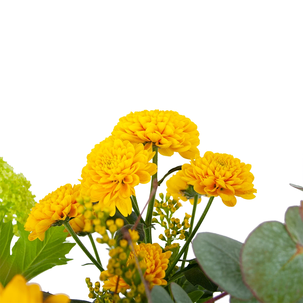 Boeket Vrolijk Geel Middel 4 Boeket Vrolijk Geel Middel - Afbeelding 2
