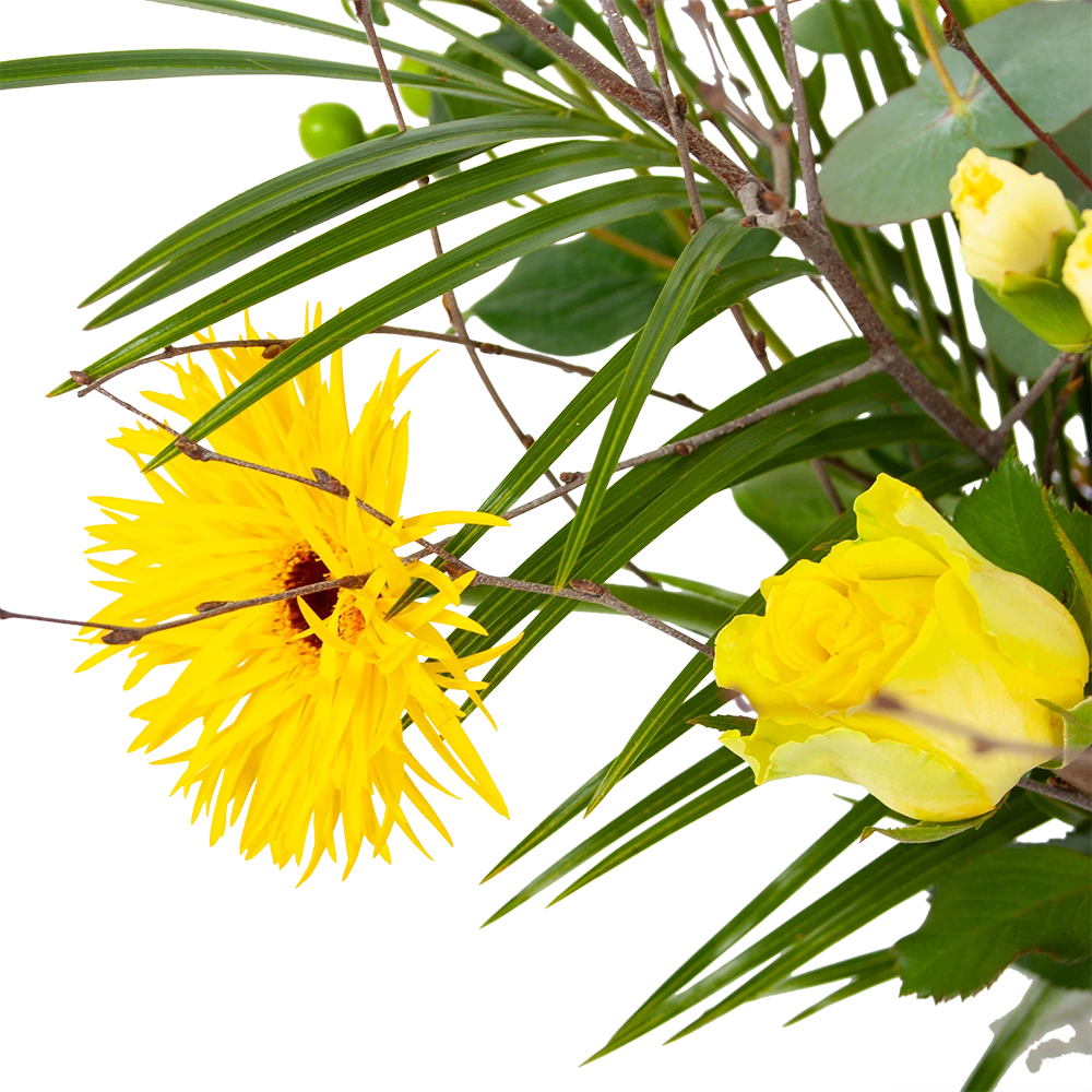 Boeket Vrolijk Geel Groot 5 Boeket Vrolijk Geel Groot - Afbeelding 3
