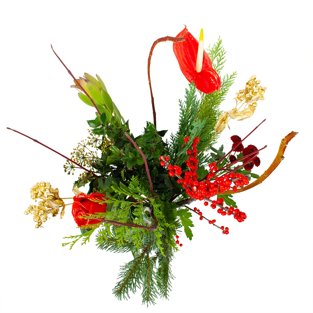 Boeket Winterpret Klein 4 Boeket Winterpret Klein - Afbeelding 2