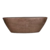 Bloempot Mira Ovaal - L69 X B17 X H25cm - Koper -Natur Bloemen Winkel boot mira 69x17x25cm industrieel goud plantenschaal koper 1 1