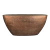 Bloempot Mira Ovaal - L73 X B17 X H36cm - Koper -Natur Bloemen Winkel boot mira 73x17x36cm industrieel goud plantenschaal koper 1 1