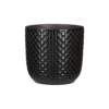 Bloempot Daan - D19 X H17.5cm - Zwart