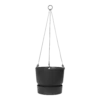 Hangpot Elho Greenville 24cm - Living Black -Natur Bloemen Winkel greenville hangschaal 24cm bloempot living black 1 4
