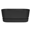 Bloembak Elho Greenville Terrace 60cm - Met Wielen - Living Black 1 Bloembak Elho Greenville Terrace 60cm - Met Wielen - Living Black -Natur Bloemen Winkel greenville terrace trough 60cm wheels plantenbak living black 1 7