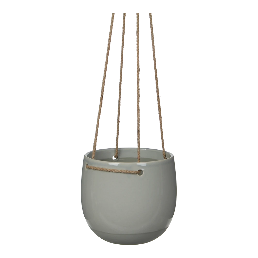 Hangpot Resa - D18,5 X H17cm - Lichtgrijs 3 Hangpot Resa - D18,5 X H17cm - Lichtgrijs