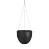 Hangpot Tusca - D22.5 X H19.5cm - Donkergrijs -Natur Bloemen Winkel hangpot tusca d22 5 h19 5 donkergrijs hangpot 1 5
