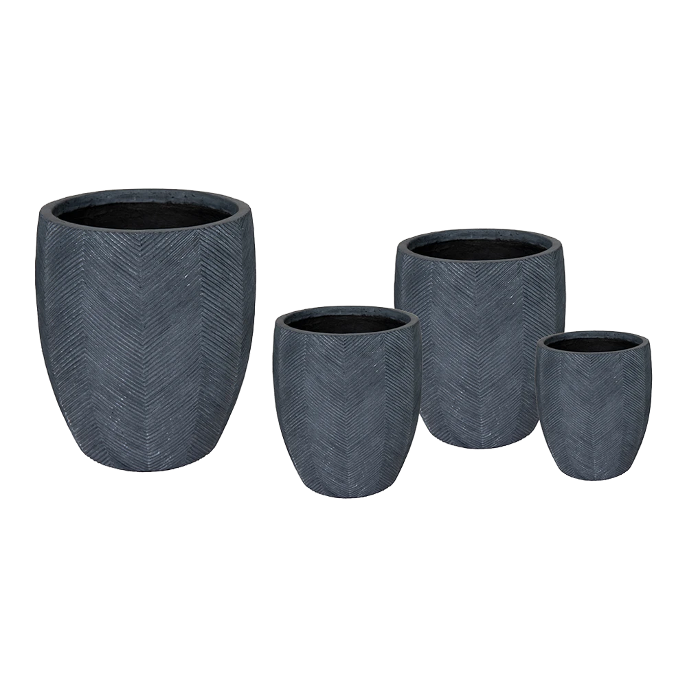 Bloempot Iowa BulletHigh - D57 X H64cm - Donkergrijs 4 Bloempot Iowa BulletHigh - D57 X H64cm - Donkergrijs - Afbeelding 2