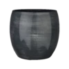 Bloempot Lester - D33 X H31cm - Donkerblauw 2 Bloempot Lester - D33 X H31cm - Donkerblauw -Natur Bloemen Winkel lester pot rond d blauw h31xd33cm bloempot 1 4