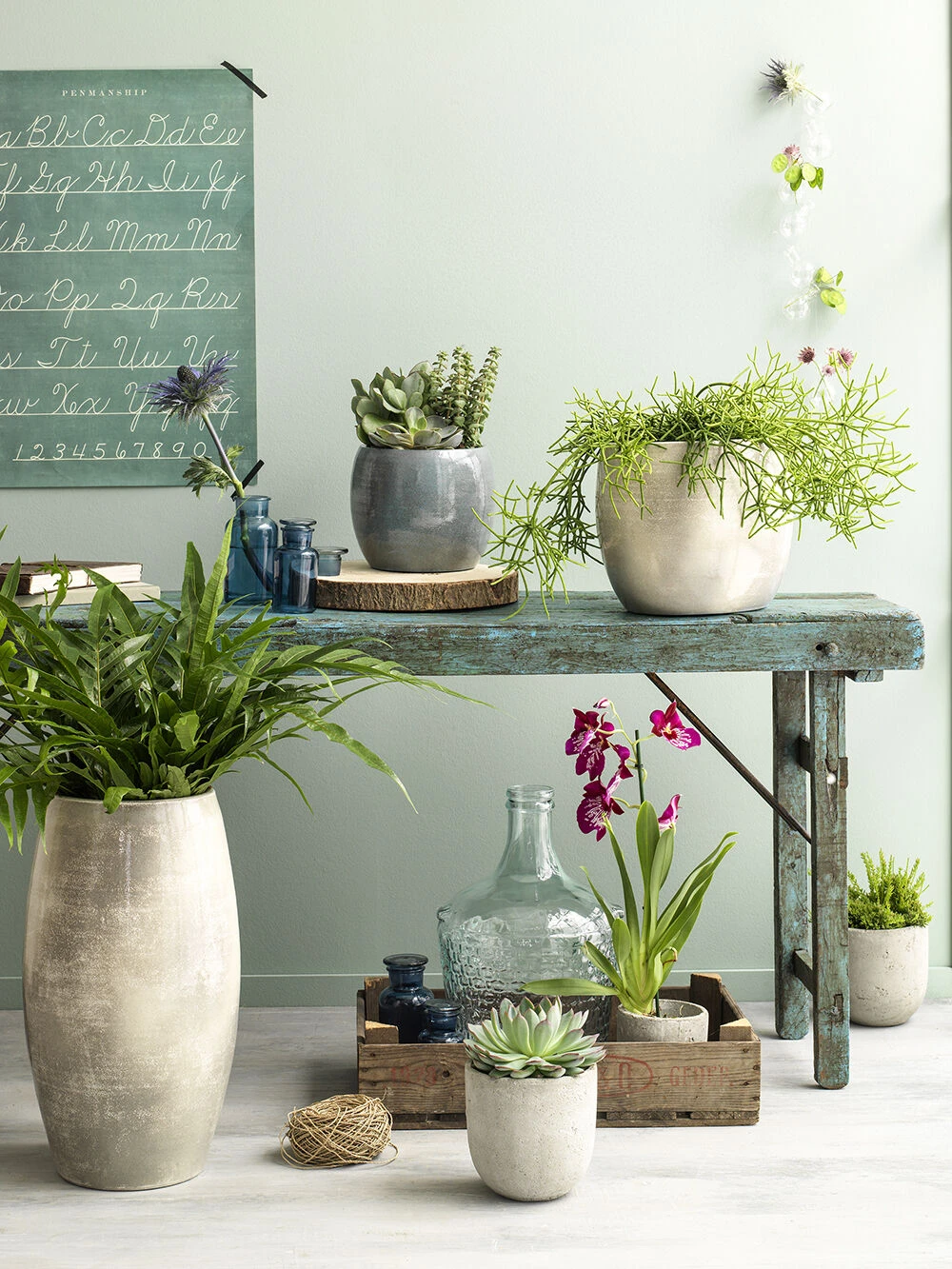 Bloempot Lester - D33 X H31cm - Donkerblauw 4 Bloempot Lester - D33 X H31cm - Donkerblauw - Afbeelding 2