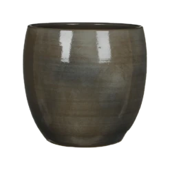 Bloempot Lester - D33 X H31cm - Donkergrijs