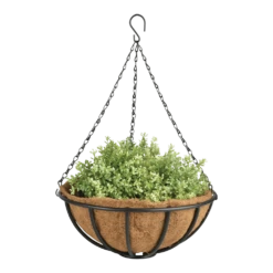 Metalen Hanging Basket 35cm - Incl. Ketting En Kokosinlegvel 6 Metalen Hanging Basket 35cm - Incl. Ketting En Kokosinlegvel -Natur Bloemen Winkel metalen hanging basket 35cm incl ketting en kokosinlegvel hanging basket 2