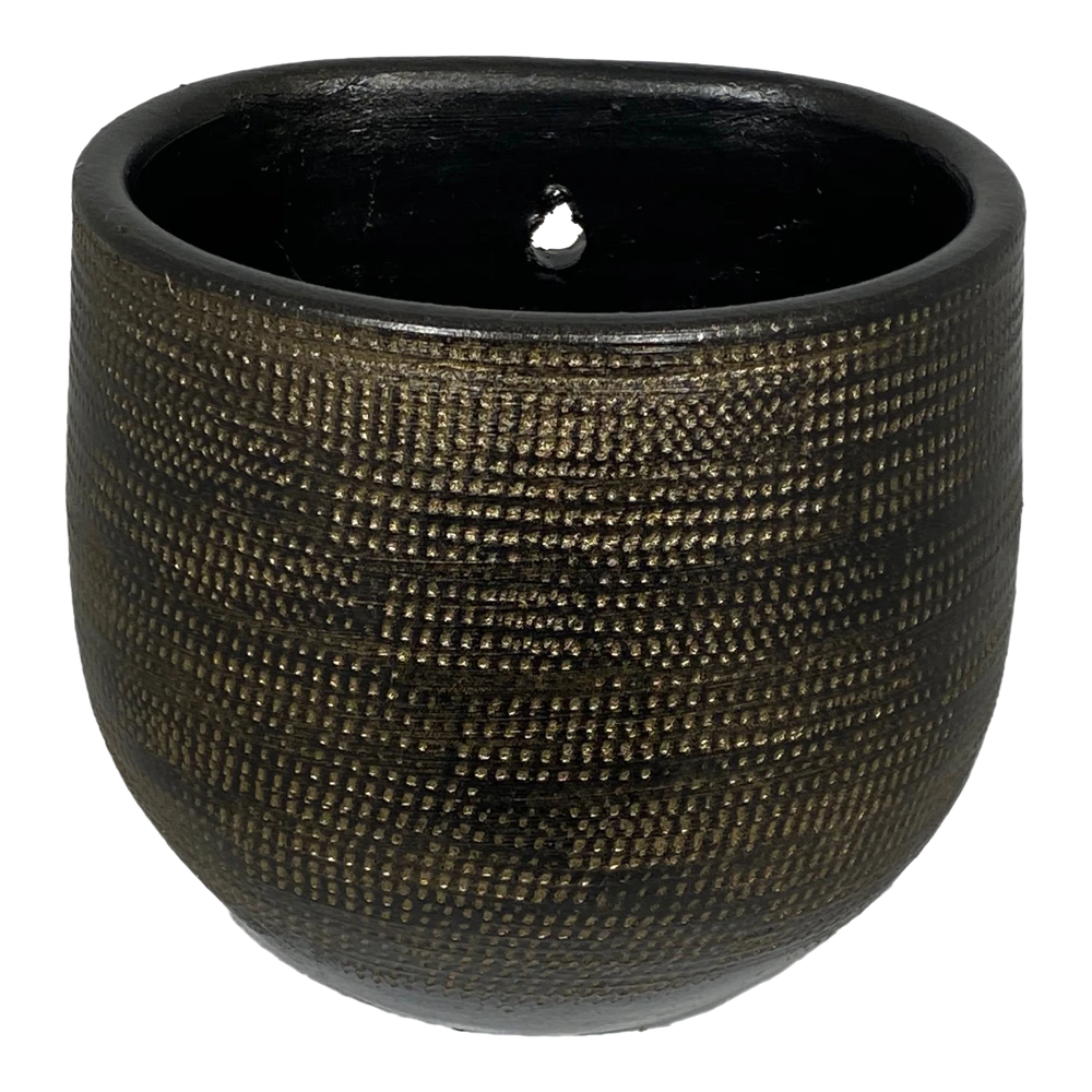 Muur Bloempot Tokio - D20 X H18cm - Goud 3 Muur Bloempot Tokio - D20 X H18cm - Goud