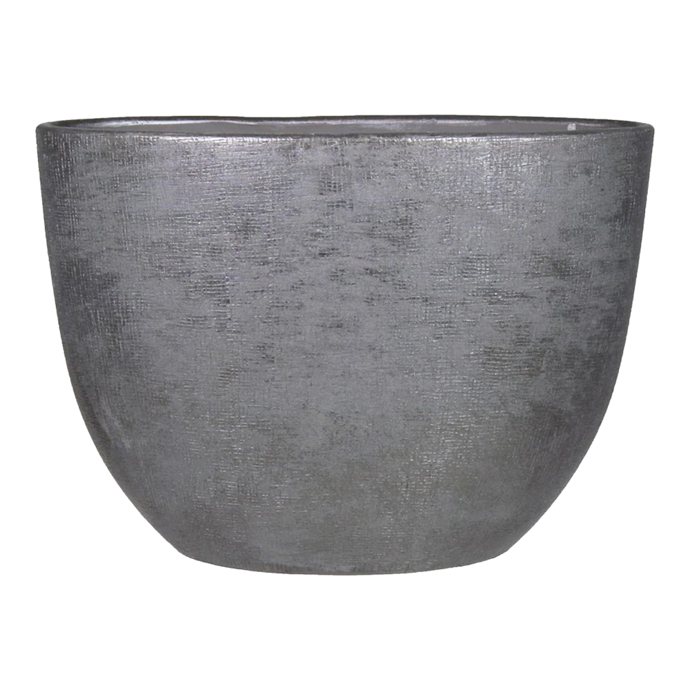 Bloempot Mira Ovaal - L50 X B20 X H36cm - Antraciet 3 Bloempot Mira Ovaal - L50 X B20 X H36cm - Antraciet