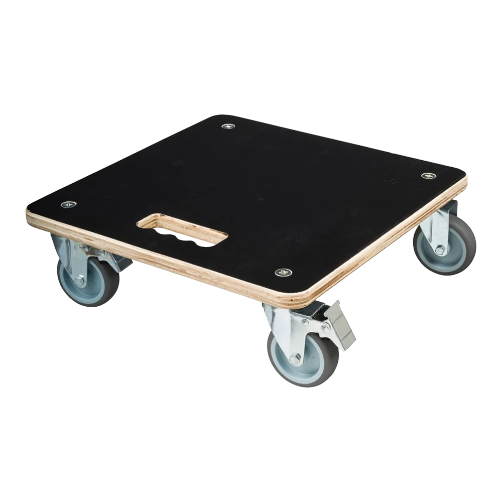 Plantentrolley Vierkant 38x38 Cm - FSC Hout/zwart - Nature 3 Plantentrolley Vierkant 38x38 Cm - FSC Hout/zwart - Nature