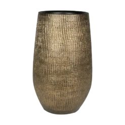 Bloempot Ryan Hoog - D18 X H30cm - Shiny Gold