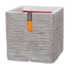 Capi Plantenbak Vierkant Nature Rib NL - L30 X B30 X H30cm - Ivoor