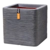Capi Plantenbak Vierkant Nature Rib NL - L40 X B40 X H40cm - Donkergrijs 1 Capi Plantenbak Vierkant Nature Rib NL - L40 X B40 X H40cm - Donkergrijs -Natur Bloemen Winkel pot vierkant rib nl donkergrijs plantenbak 1 5