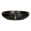 Capi Plantenschaal Lux Terrazo - D37 X H9cm - Zwart -Natur Bloemen Winkel schaal 36x8 lux zwart plantenschaal 1 5