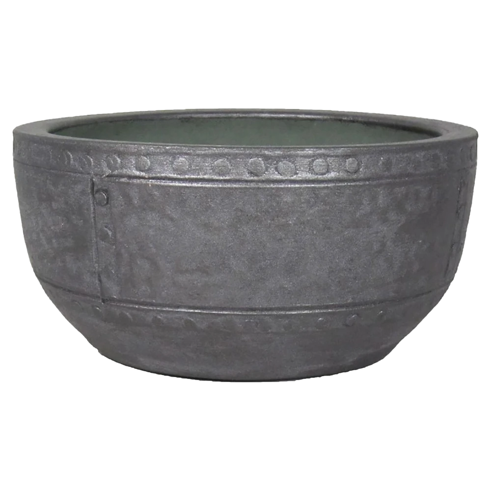 Plantenschaal Fien - D29 X H14cm - Antraciet 3 Plantenschaal Fien - D29 X H14cm - Antraciet