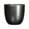 Bloempot Tusca - D31 X H28.5cm - Antraciet 2 Bloempot Tusca - D31 X H28.5cm - Antraciet -Natur Bloemen Winkel tusca pot rond antraciet h28 5xd31cm bloempot 1 4