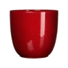 Bloempot Tusca - D31 X H28.5cm - Donkerrood -Natur Bloemen Winkel tusca pot rond d rood h28 5xd31cm bloempot 1 4