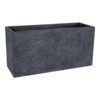 Plantenbak Utah Biguhi - L75 X B27 X H40cm - Donkergrijs -Natur Bloemen Winkel utah biguhi graphite l75w27h40 plantenbak 1